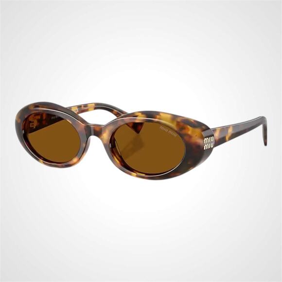 Miu Miu Accessories - New MIU MIU Sunglasses Brown Tortoise Oval Womens Reverie